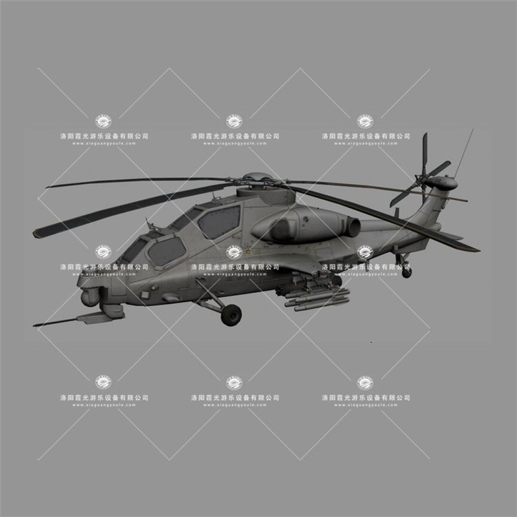 望牛墩镇武装直升机3D模型